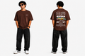 7KINGDOM 350Z Inspired Oversized T-Shirt – Premium 240 GSM Bio-Washed Cotton | Drop Shoulder Streetwear Graphic Tee | Unisex Chocklate Brown