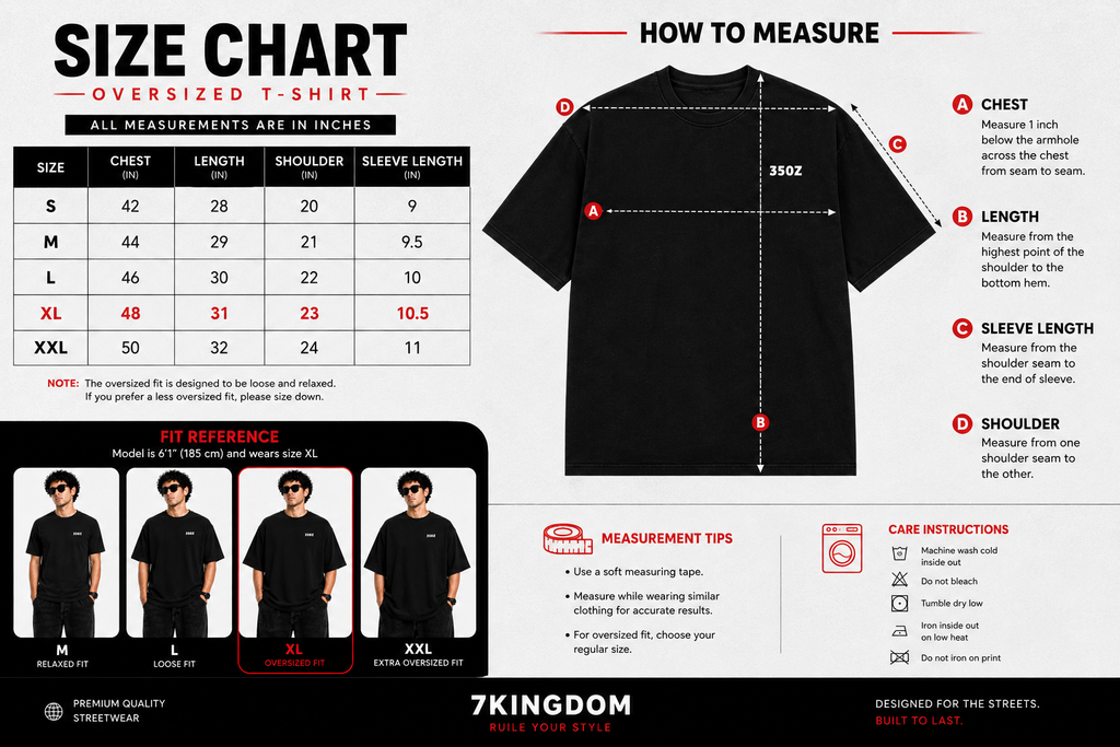 7KINGDOM 350Z Inspired Oversized T-Shirt – Premium 240 GSM Bio-Washed Cotton | Drop Shoulder Streetwear Graphic Tee | Unisex Black