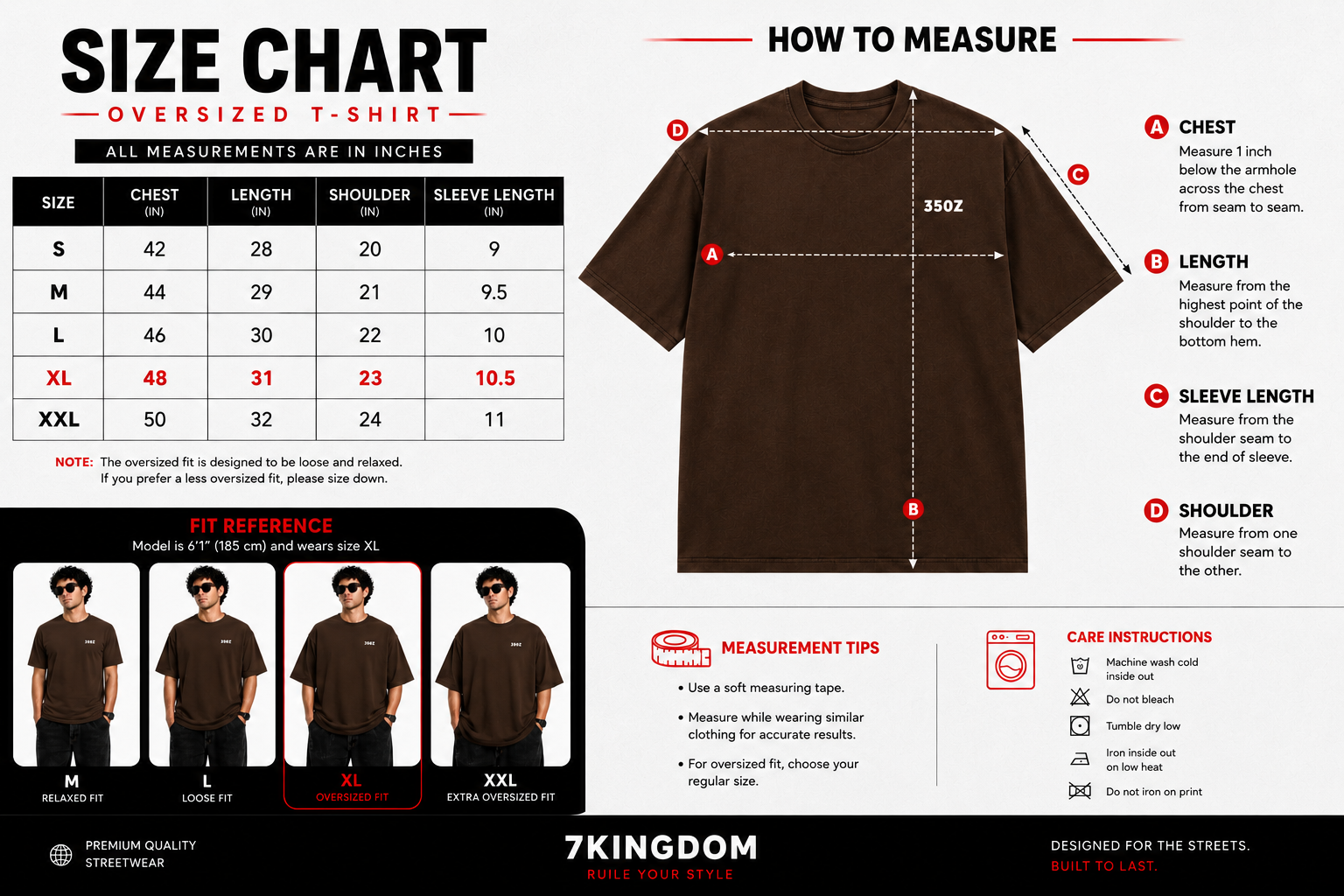 7KINGDOM 350Z Inspired Oversized T-Shirt – Premium 240 GSM Bio-Washed Cotton | Drop Shoulder Streetwear Graphic Tee | Unisex Chocklate Brown