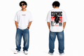 7KINGDOM White  Cosmic Oversized Tee – 240 GSM Streetwear Fit