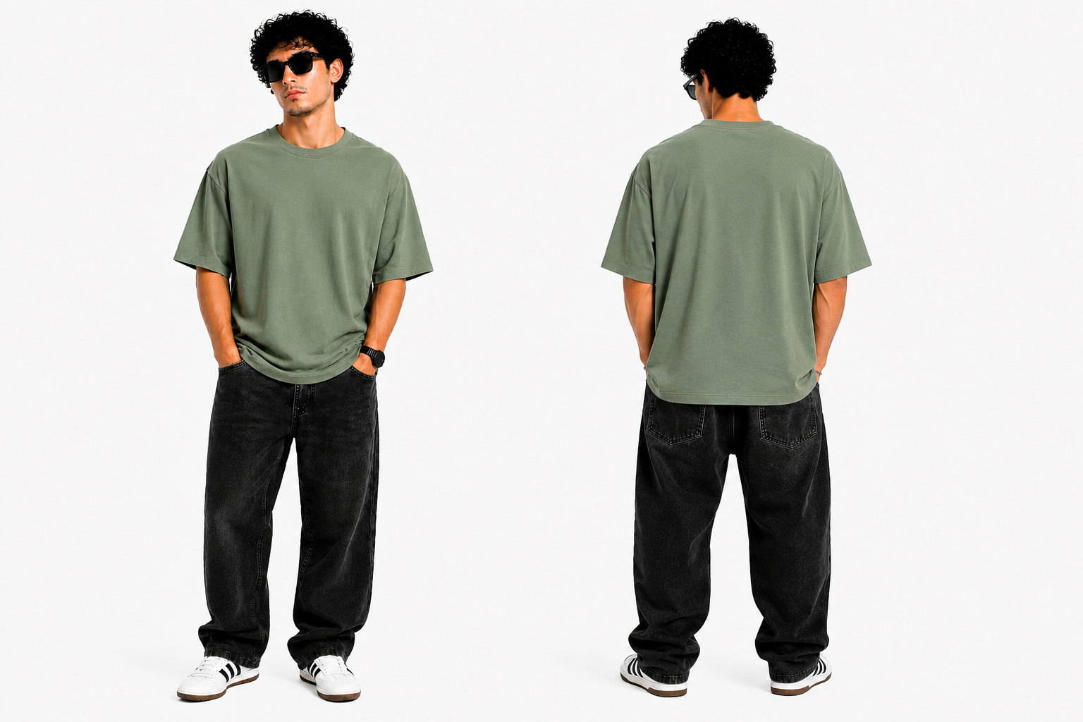 7KINGDOM Pista Green  Oversized Tee – 240 GSM Premium Cotton